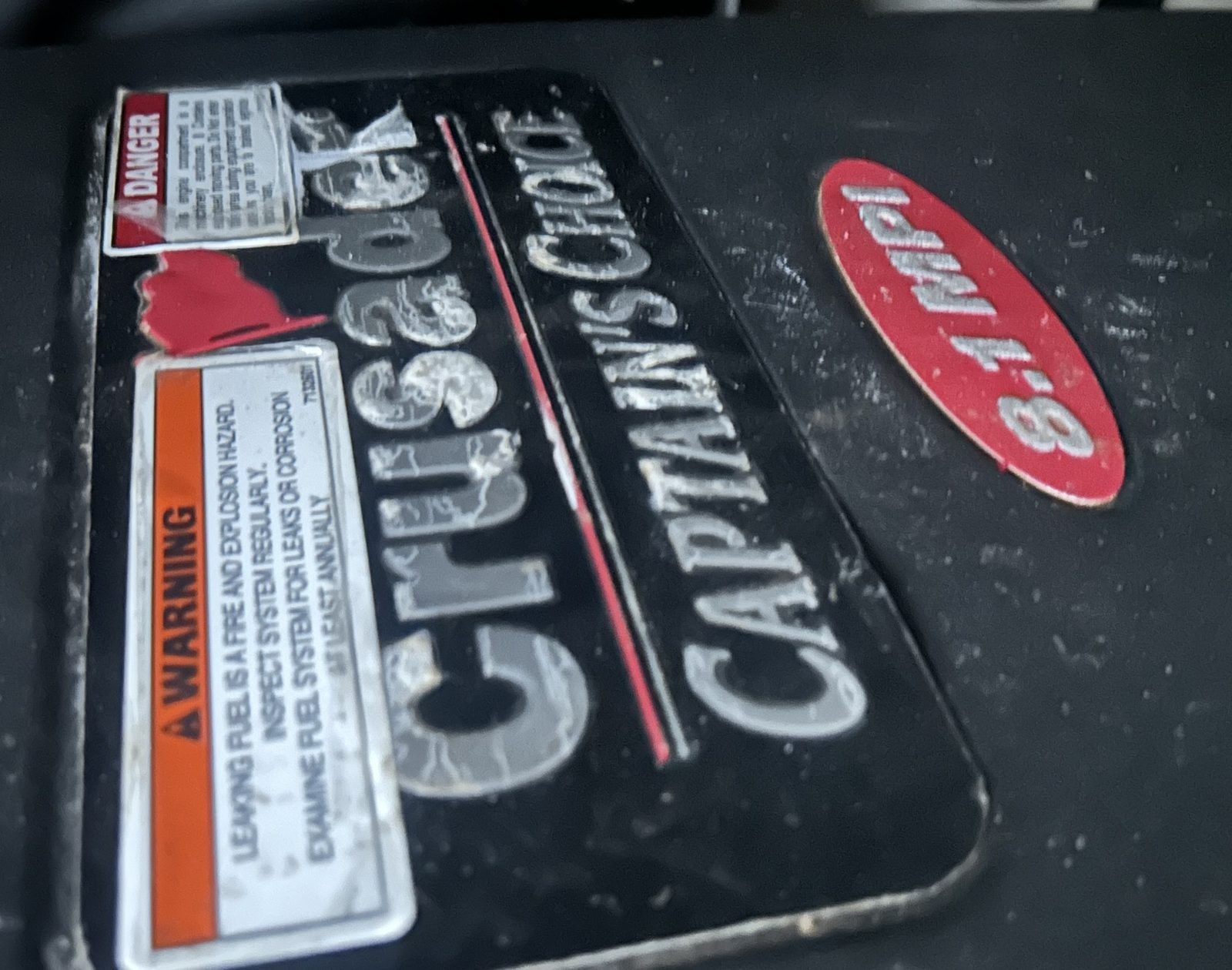 Crusader Captain's Choice 8.1L MPI engine badge